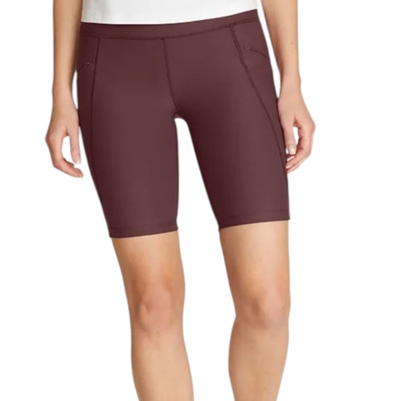 Eddie Bauer Black Cherry Trail Tight Biker Short UPF 50+ NWT Sz 3x - Picture 1 of 9